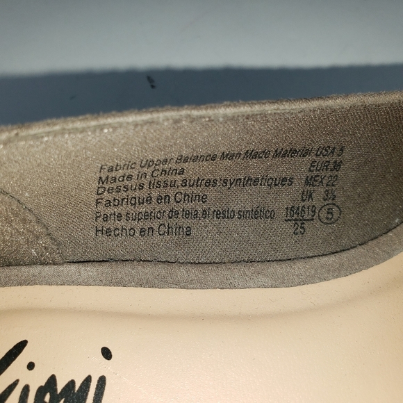 Fioni Brown Taupe Faux Suede Ballet Flats Size 5 Fabric Bow Slip-on Fall Loafers - Picture 9 of 10